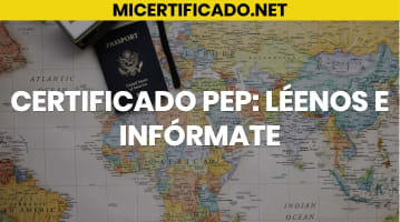 Certificado PEP Colombia
