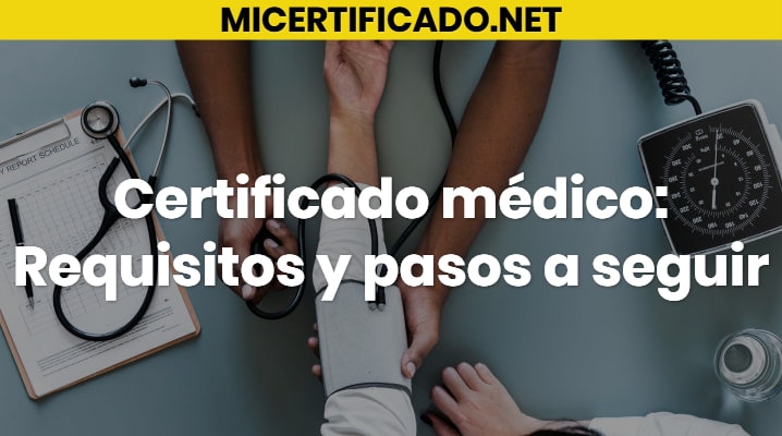 Certificado médico			 			