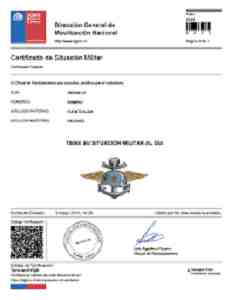 certificado de situacion militar chile