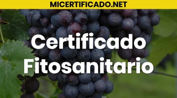Certificado fitosanitario