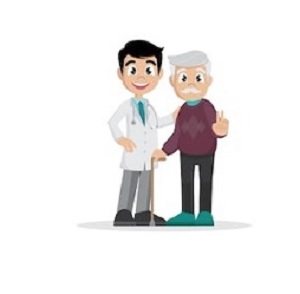doctor o medico con anciano