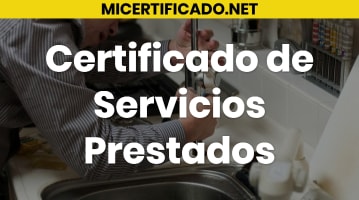 Certificado de Servicios Prestados